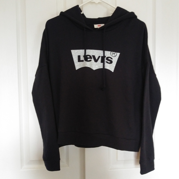 levis black hoodie womens